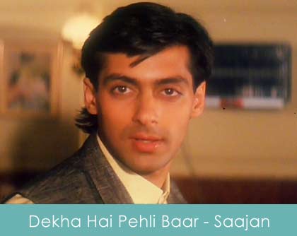 dekha hai pehli baar lyrics - saajan 1991