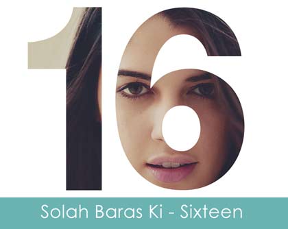 Solah Baras Ki Lyrics Sixteen