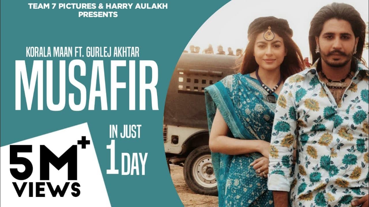 Musafir Song Lyrics - Gurlez Akhtar (1)